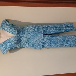 STUDIO DONATELLO TWO PIECE BLUE PAJAMA SET